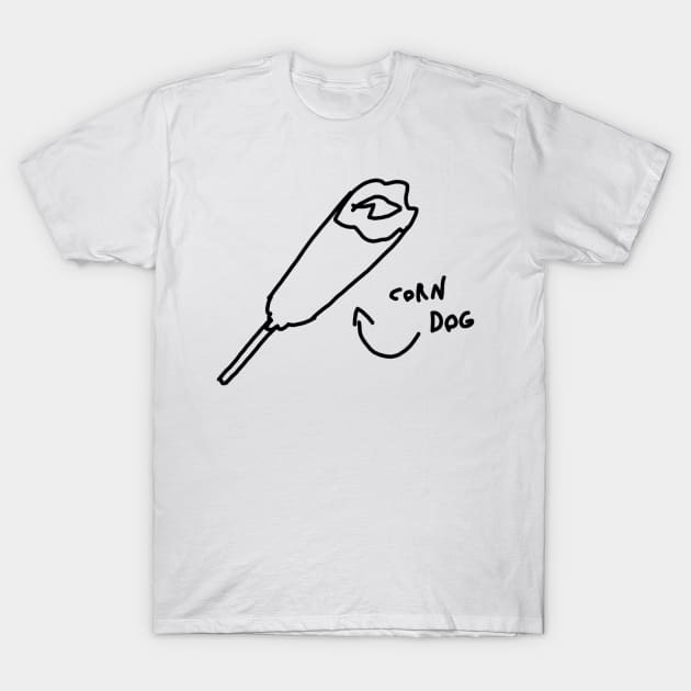 corn dog T-Shirt by the doodler